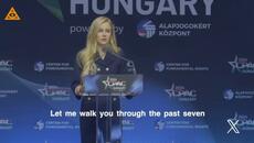 Eva Vlaardingerbroek on the state of European Affairs at the CPAC conference in Hungary. - Videoclip.bg