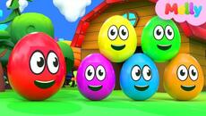 Learning Colors and Numbers Songs | Colorful Eggs on the Farm | Melly Nursery Rhymes & Kids Songs - Videoclip.bg