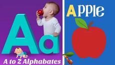 A for Apple B for Ball | Alphabets phonics song for toddlers |one two three numbers| #phonics   874 - Videoclip.bg