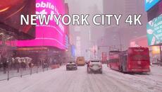 New York City 4K - Midtown Blizzard Biggest Snowstorm In Years - USA - Videoclip.bg