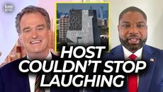 Host Can’t Stop Laughing at Republican Pointing Out the Irony of Obama’s Presidential Center - Videoclip.bg