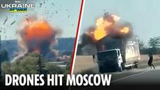 Ukrainian drones hit Moscow as explosions ring out - Videoclip.bg