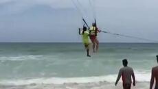 old man falls to his death while parasailing - Videoclip.bg