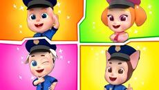 Rescue Team to the Rescue! | Firefighter, Police Officer & Doctor Song | Rosoo Nursery Rhymes - Videoclip.bg