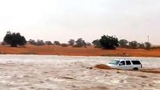 Най-щурият арабин кара джипа си в придошла бурна река - Videoclip.bg