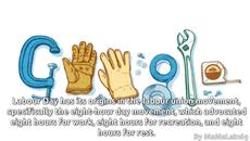 Честит Ден на труда 2015 (Labour Day) от Google Doodle - Videoclip.bg