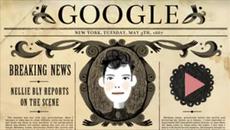 Легендата Нели Блай вдъхнови Google Doodle,151 години от рождението на великата авантюристка - Videoclip.bg