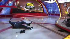Професионален баскетболист Шакил О' Нийл  в студиото на N B A - Videoclip.bg