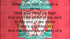За Недко Христов от България - Песента на Ливърпул You'll never Walk Alone - Liverpool-With Lyrics - Videoclip.bg