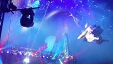 Акробатка падна от купола на цирк по време на своя номер - Videoclip.bg