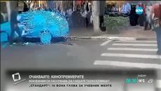 Шегаджии превърнаха неправилно паркирана кола в скулптура - Videoclip.bg
