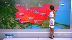 Прогноза за времето 24.07.2015 - Опасни горещини - Videoclip.bg