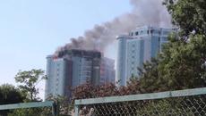 Горя Пожар в 22 етажна сграда в Одеса 29.08.2015 г. - Videoclip.bg
