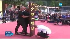 Шаолински монах се задържа 10 секунди на палец !!!! Невероятно постижение - Videoclip.bg