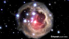 Телескопът Hubble заснема експлозията на звезда в продължение на 4 години - Videoclip.bg