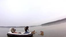 Баща и син спасяват Сърни от леден капан! - Videoclip.bg