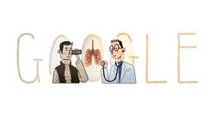 Френския лекар Рене Лаенек създал  лекарска слушалка, René Laënnec (1781 - 1826) Google doodle - Videoclip.bg