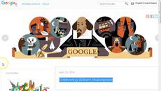 Уилям Шекспир (William Shakespeare) 23 April 2016 Google Doodle - Videoclip.bg