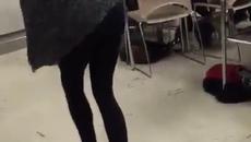 Вижте как учител изяде шамар от ученичка - Videoclip.bg