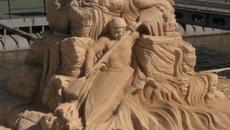 Откриха пясъчна Алея на спортната слава на брега в Русе - Videoclip.bg