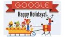 Весели празници от Google! Happy Holidays 2014 Google Doodle - Videoclip.bg