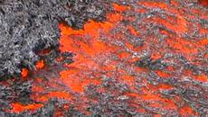 Невероятно !Мъж минава през нажежен поток от лава - Videoclip.bg