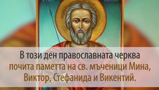 11 Ноември - св. Мина - Честит имен ден и празник! От днес започват Вълчите празници ... - Videoclip.bg