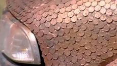 Американец облепи джипа си с монети - North Carolina man covers his Blazer with 51,300 pennies - Videoclip.bg