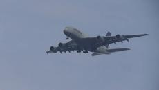 Airbus A380 over Sofia - The largest passenger aircraft - Videoclip.bg