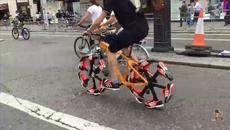 Велосипед с гуми от маратонки - Videoclip.bg