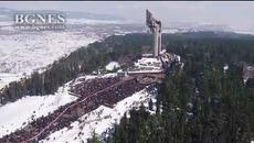 300 метра трикольор премина през Стара Загора - Videoclip.bg