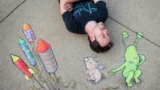 Artist's Adorable 3D Chalk Street Art - Videoclip.bg