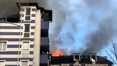 Пожар в Студентски град днес в блок с футболисти на ЦСКА - Videoclip.bg