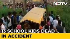 13 Children Dead In UP Bus Accident; Driver's Fault, Says Yogi Adityanath - Videolad.com