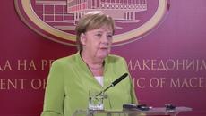 Меркел пред Заев - Благодаря за куража на Борисов за историческия пробив - Videoclip.bg