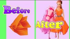 DIY Barbie Dress Making Easy No Sew Clothes for Barbies Creative Fun for Kids  devlin fox - Videoclip.bg