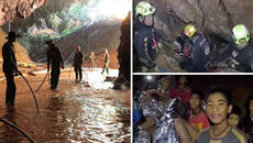 Невероятно! Извадиха първите осем деца от пещерата в Тайланд boys rescued from flooded cave in Thailand - Videoclip.bg