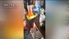 Фунийка за сладолед от въглен - хит на фестивал в София - Videoclip.bg