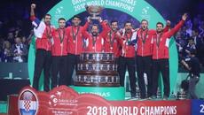 Završnica Davis Cup susreta Francuska Hrvatska i slavlje na terenu - Videoclip.bg