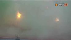 Пирошоу във времето, когато ЦСКА-София поведе с 2:0 в Русе - Videoclip.bg