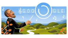 Google Doodle почете Беджих Сметана , Беджих Сметана ! 195 години от рождението на Бедржих Сметана - Videoclip.bg