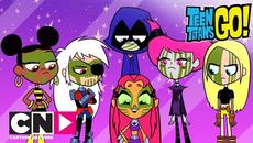 Малки титани: В готовност! | Момичешко парти | Cartoon Network - Videoclip.bg