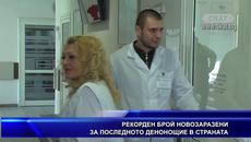 РЕКОРДЕН БРОЙ НОВОЗАРАЗЕНИ ЗА ПОСЛЕДНОТО ДЕНОНОЩИЕ В - Videoclip.bg