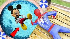 Мики Маус  Spiderman vs Mickey Mouse Jumps/Fails #103 (Euphoria physics Funny Moments) - Videoclip.bg