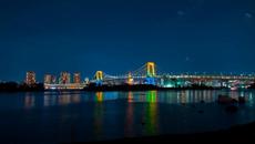 Rainbow Bridge Time Lapse. Tokyo Japan. - Videoclip.bg