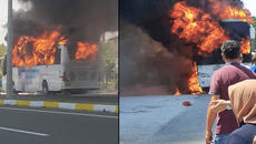 45 жертви при пожар в автобус  в огнения ад на магистрала „Струма“ край Боснек - Videoclip.bg