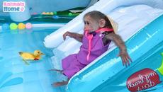 BiBi takes care of ducklings while dad is away - Videoclip.bg