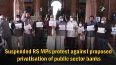 Suspended RS MPs protest against proposed privatisation of public sector banks - Videoclip.bg