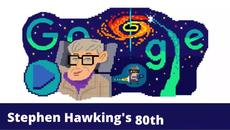 80 години от рождението на Стивън Хокинг Google Doodle Celebrates Stephen Hawking's 80th Birthday Stephen Hawking - Videoclip.bg