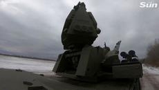 Russia's air defence launchers take position in Belarus for military drills - Videoclip.bg